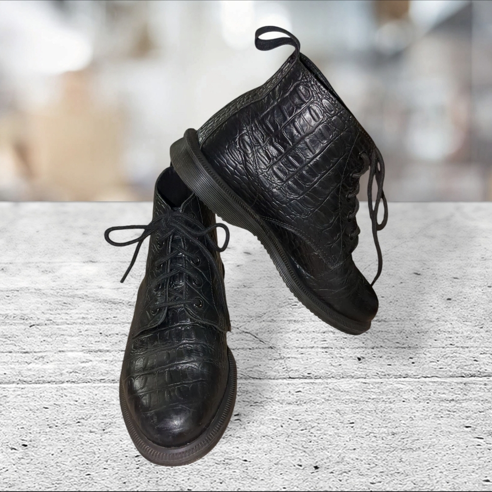 Dr Martens Emmeline Croc Boots Size 7L